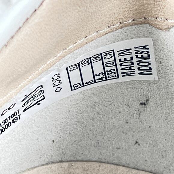 Ecco Soft 7 Extra Width White Soft Leather Slip On Sneakers Shoes Women's Size 6 - Picture 10 of 11